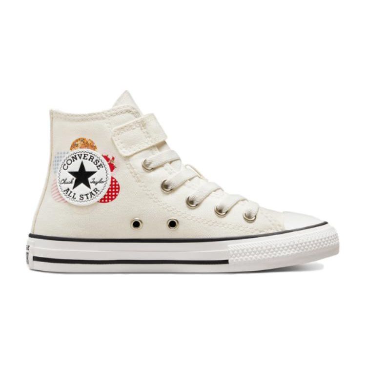 Converse Chuck Taylor All Star Ctas 1V Canvas Durable Breathable High Top Kids Canvas Shoes Beige Kids Sneaker A05167C