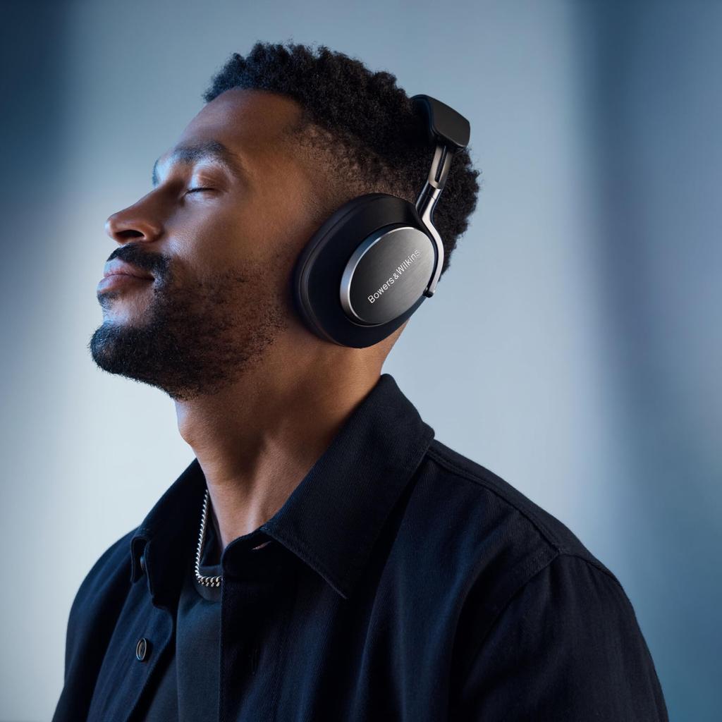 Bowers & Wilkins Px8 (Black) Flagship Wireless Headphones with Noise Cancellation, aptX Adaptive, Multipoint Calling, and Wired Compatible (PX8/B)