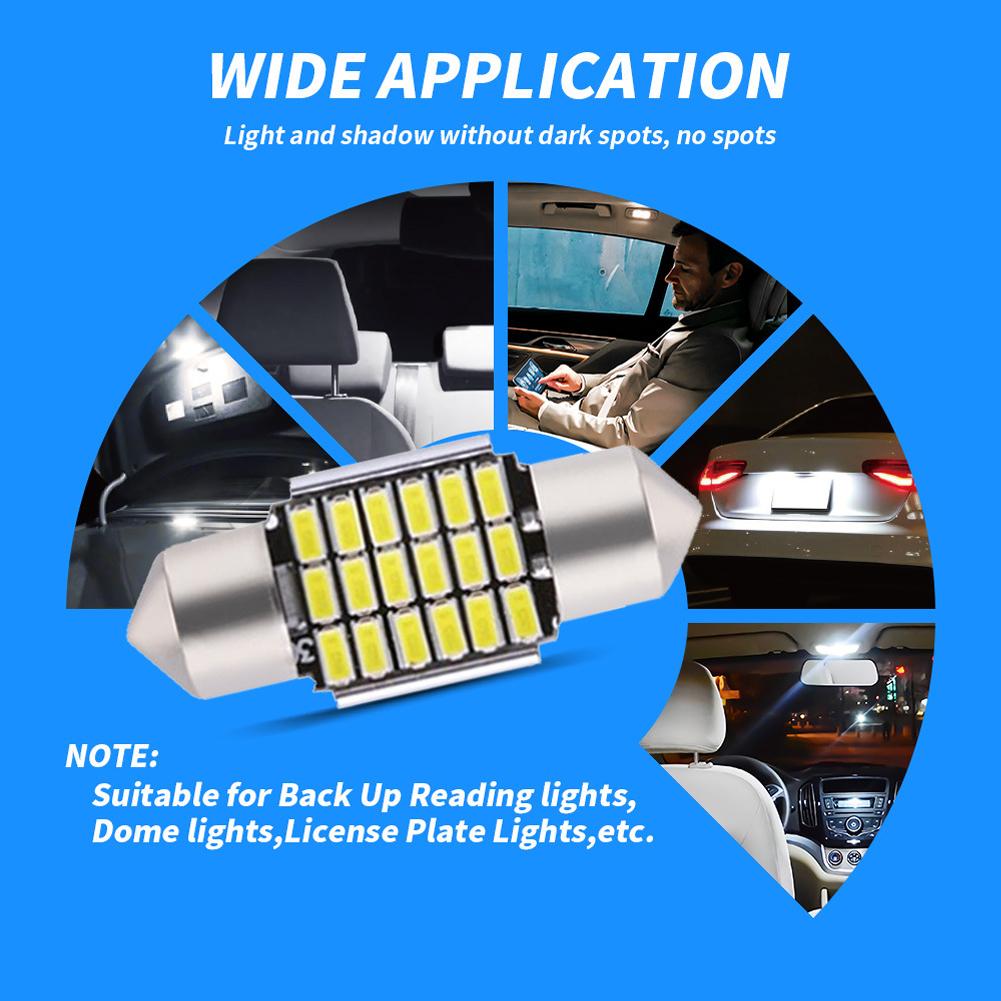 C5W LED Bulbs Canbus Super Bright LED Bulb C5W C10W Car License Light Auto Interior Reading Dome Lamp 31mm 36mm 39mm 41mm