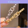 Light Luxury Zircon Gold Plated Bracelet For Women With Heart Shape Design