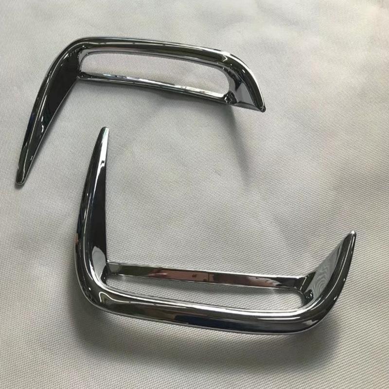 For Honda Freed 2016 2017 2018   ABS Chrome Front Foglight Lamp Frame Cover Rear Fog Light Trims Car Styling Accessories