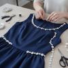 1pcs Glass Crystal Rhinestone Chain Trim 1 Yard Length Crystal Applique Trim  For Garment Decoration