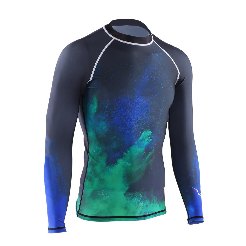 Keep Diving Men UV Protection Breathable Fast Dry Long Sleeves Diving Top Wetsuit Jacket S