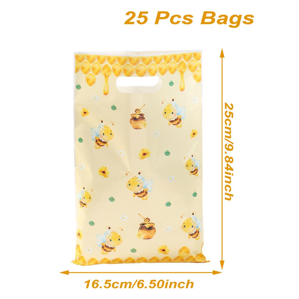 Bee Hive Theme PE Tablecloth Happy Birthday Party Decor Kids Wedding Baby Shower Party Supplies Kitchen Dining Table Cover