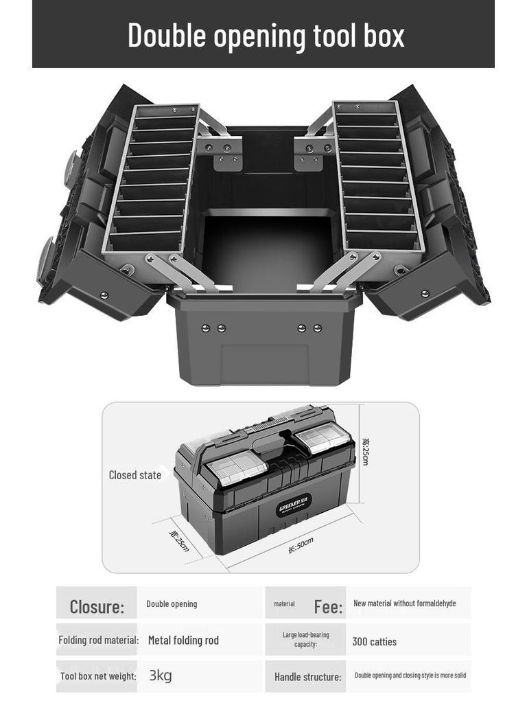Green Forest King Kong Portable Electrician's Toolbox & Hardware Storage Box