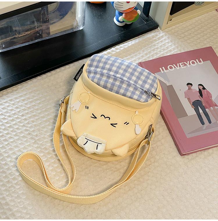 Schoolbag new chef cat backpack, plaid patchwork bread, children's bag, fashionable trendy and cool, kindergarten student backpack