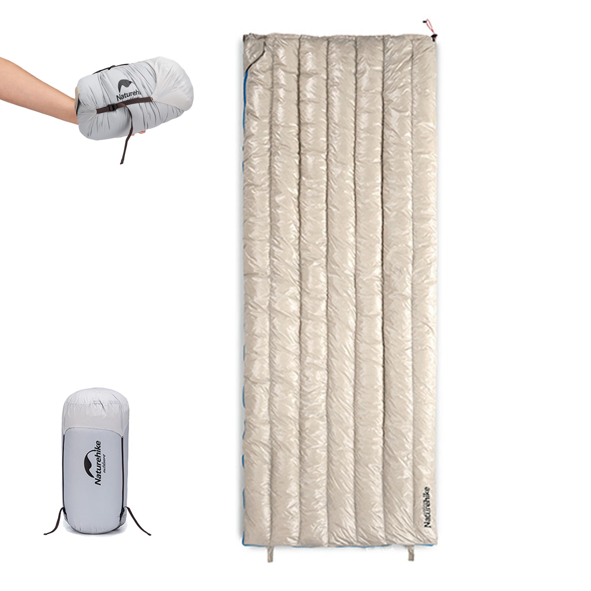 

Naturehike CW280 Down Sleeping Bag for Down 570g Comfortable Temperature Range of Fully Connectable Top and Car 20D Guest and Tent Sleeping Bag