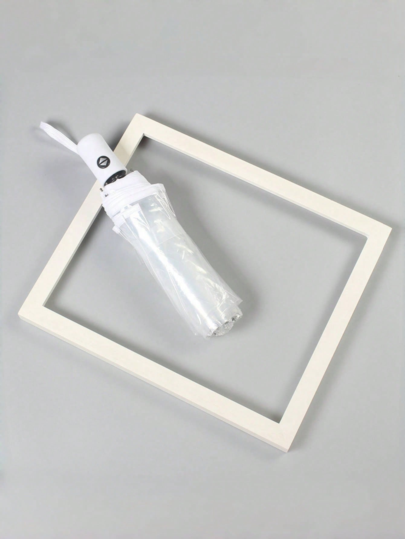 

1 шт. Прозрачный автоматический складной зонт | Ветроустойчивая конструкция с 8 спицами | Незаменим для тех, кто ездит на работу и путешественников IRON&8K белый