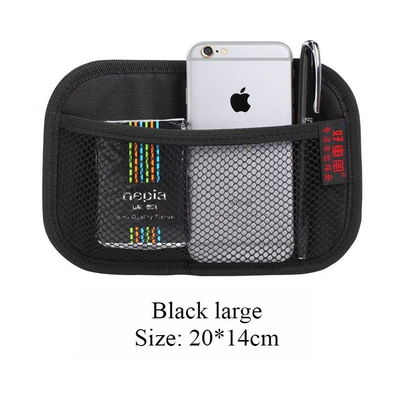 New Multifunctional Car Mobile Phone Storage Net Pocket Sticky Storage Box Car Seat Back Storage Bag Universal