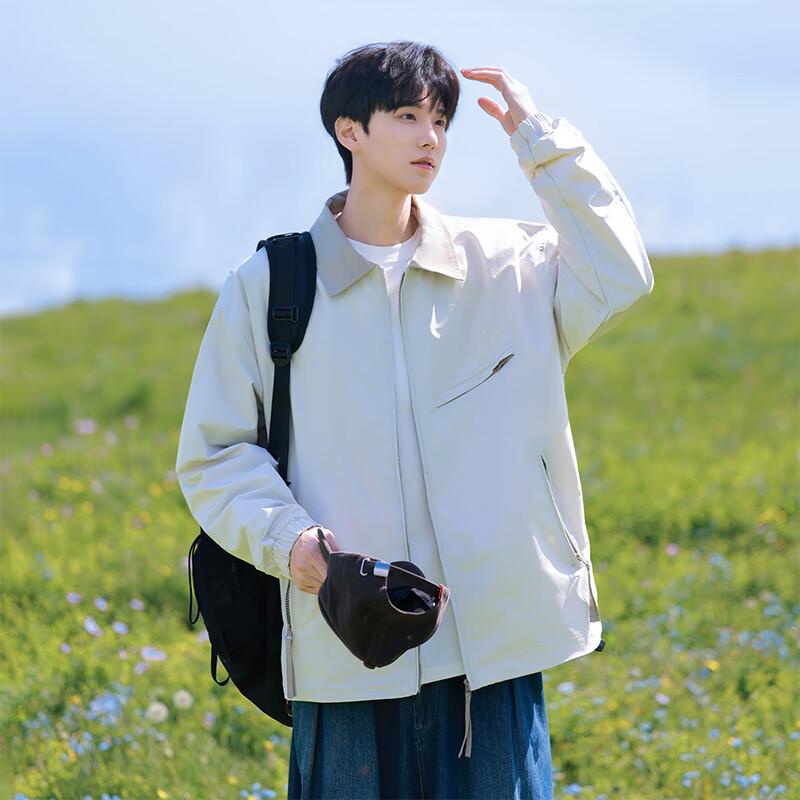 Мужская куртка-бомбер VUUG в стиле ретро с цветными блоками 3XL