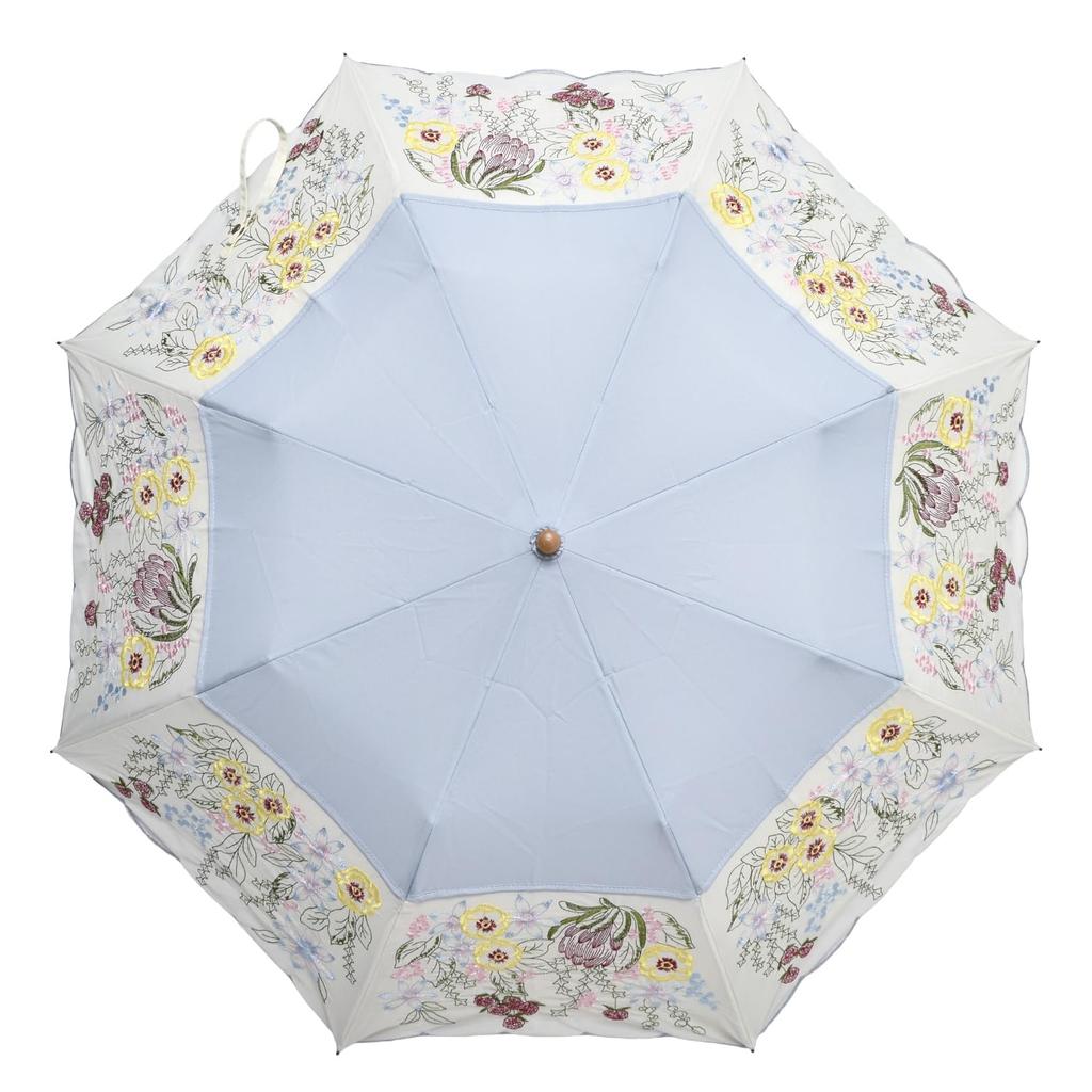 Long Fully Rain or Light UV Light Chinoiserie ModernWomen's Parasol, Sun-Blocking, Shine, 100% Blocking, Heat-Retaining, Actress-Style Parasol,