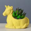 Simple White Creative Succulent Plant Flower Device Cartoon Animal Japanese New Ceramic Flower Pot