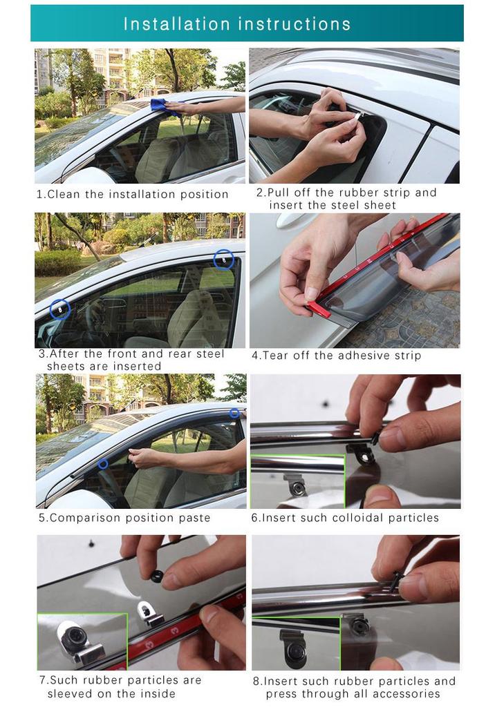 Volkswagen VW Atlas Cross Sport Rain & Sun Window Visor