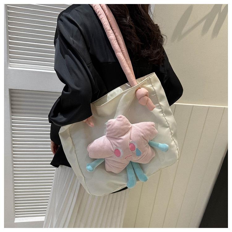 Lightweight Oxford Cloth Tote Bag for Women Large Capacity Shoulder Underarm Bag