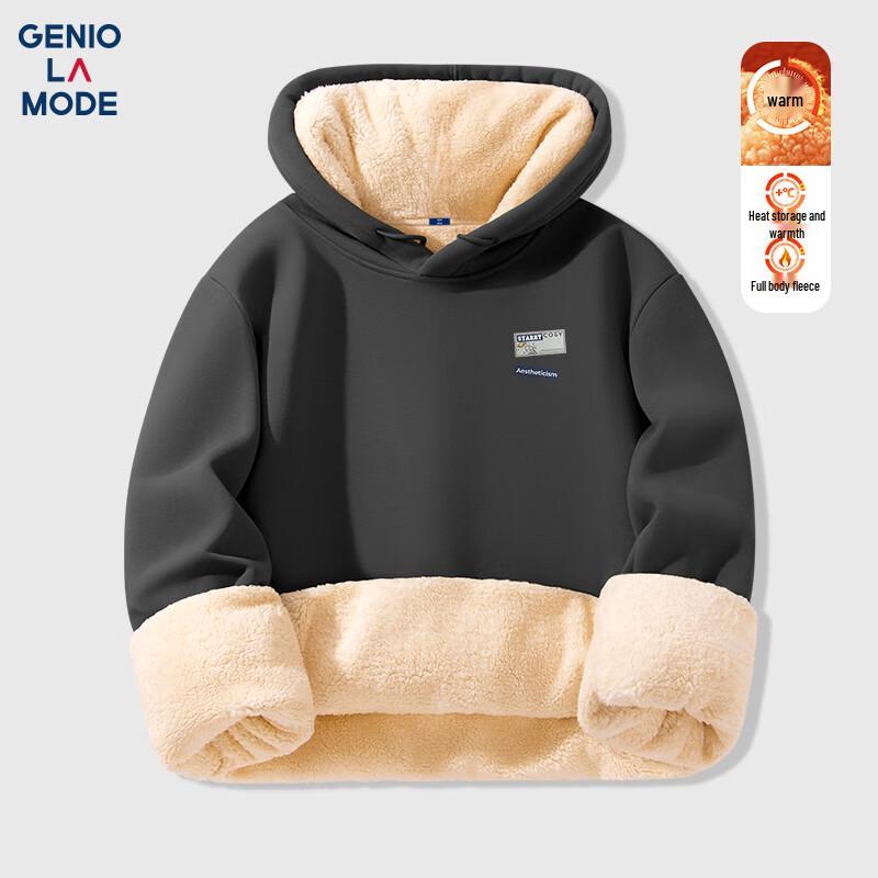 

GENIOLAMODE Men s Star Dream Heavyweight Fleece Hoodie XL