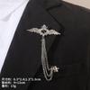 Fashion Baroque Vintage Diamond Brooch Men'S Suit Accessories Personalized Wedding Long Jacket Corsage Badge