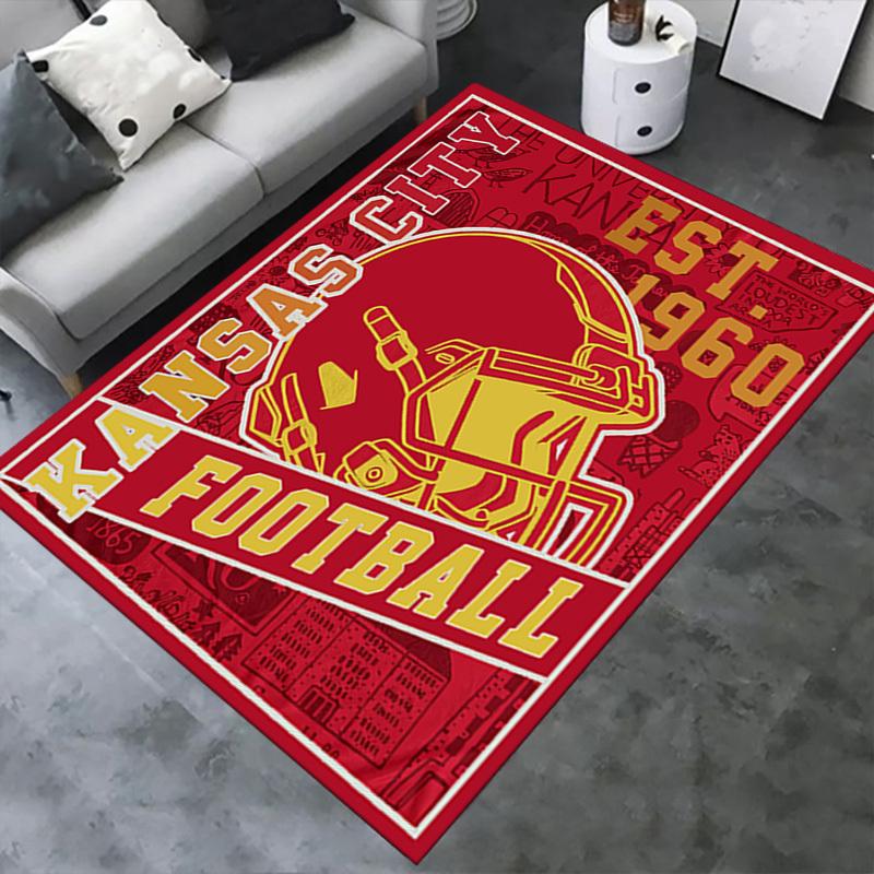 Büroteppich Kansas City Football Thema, Sofateppich, Stuhlmatte Schutz