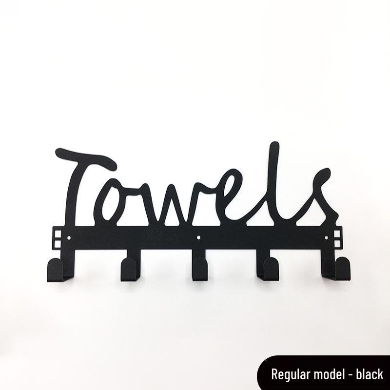 No-Drill Wall-Mounted Clothes & Towel Hook Rack
