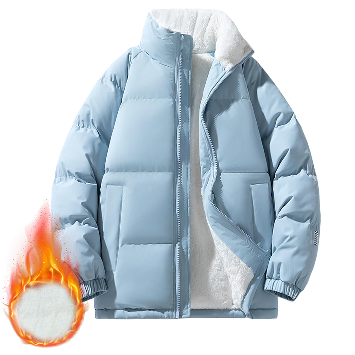 

DMFU Down Winter Padded Solid Available in Plus Ideal for Hiking and Outdoor Activities Men s Jacket, Coat, Jacket, Unisex, Color, Thick,