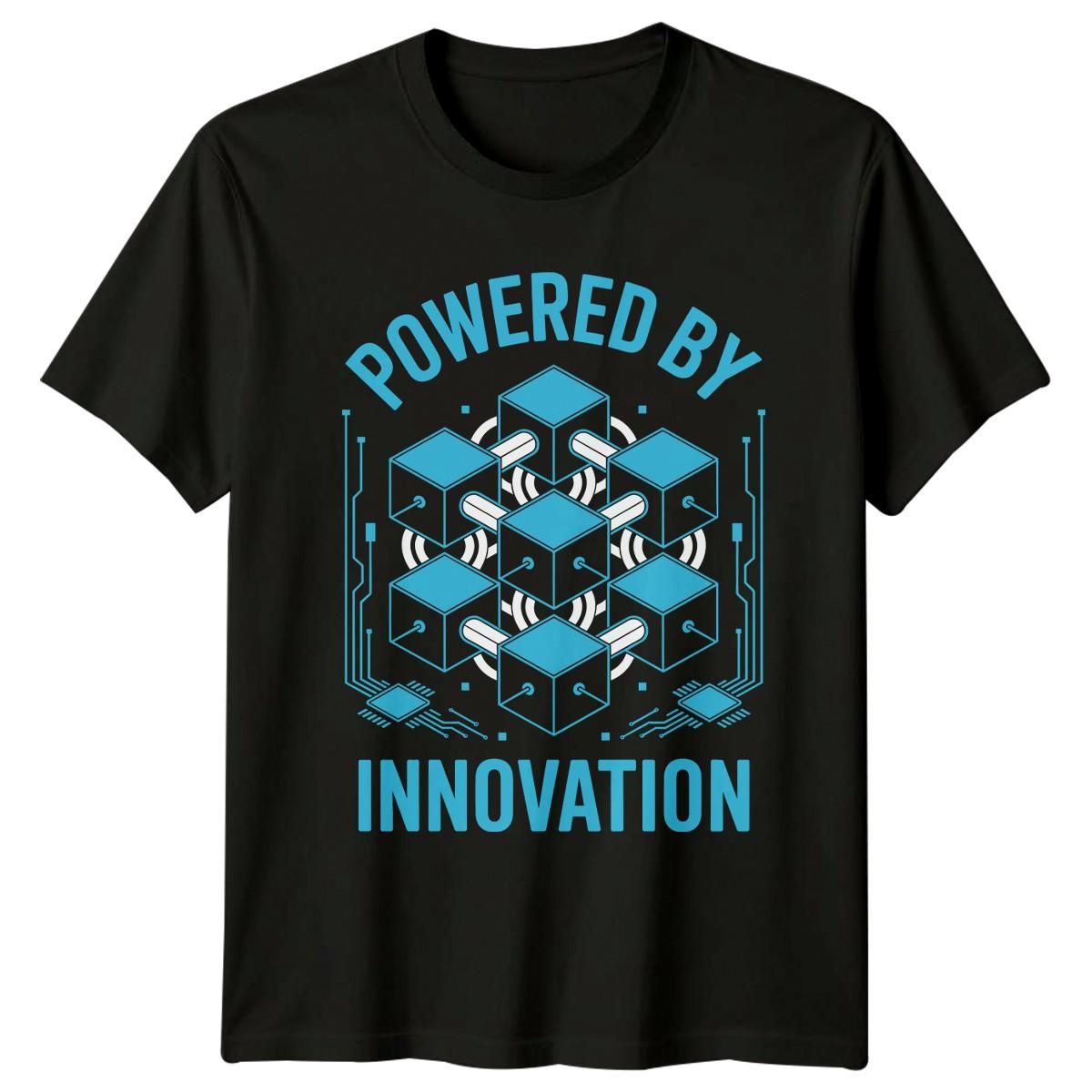 Powered By Innovation Mens T-Shirt Technology Gift For Him XXXXL