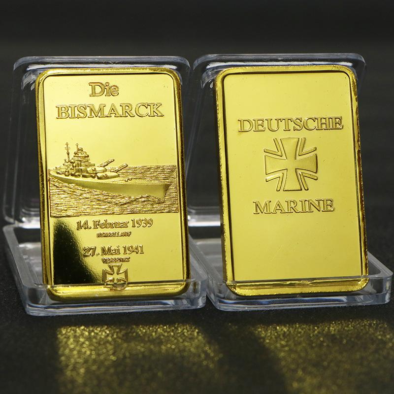 European USA Euro Gold Bar Fine Gold Commemorative Bullion Bar Collection