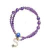 Natural Lapis Lazuli Amethyst Design Sense Necklace Collarbone Chain Sweater Chain