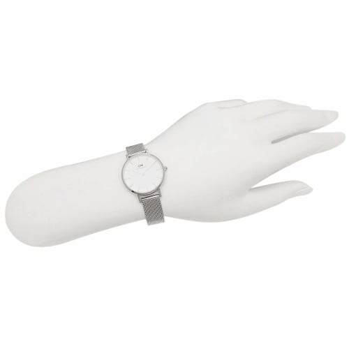 Daniel Wellington Petite 28mm Unisex Quartz Watch for Men and Women, Silver (1) DW00600220