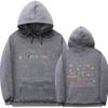 Women's Plus Velvet Hoodie with Letter Print & Kangaroo Pocket - Korean Style Loose Fit
