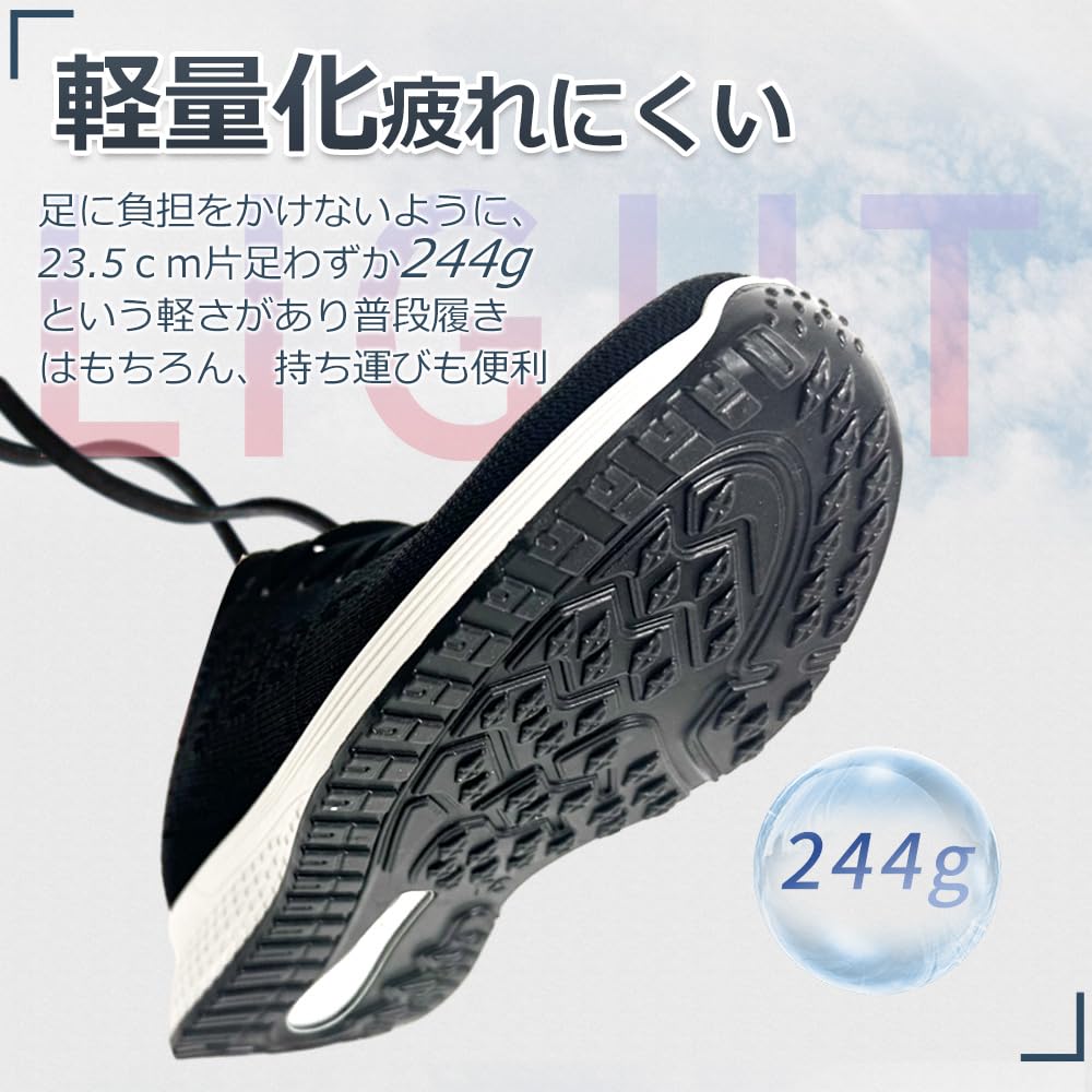 PAFHL Pantofi de Gimnastică și Sport Ușori și Respirabili pentru Naveta la Școală și la Muncă Mărime Pantofi pentru Femei, Mers pe Jos, Alergare, Jogging, (Negru, 24.0cm)