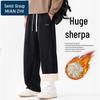 MianZhi Herren Thermische Freizeit-Hose mit Lammwolle gefüttert