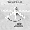 Durable Plastic Clothes Drying Rack Space Saving Foldable Clothing Rack with Strong Grip for Indoor Outdoor Use