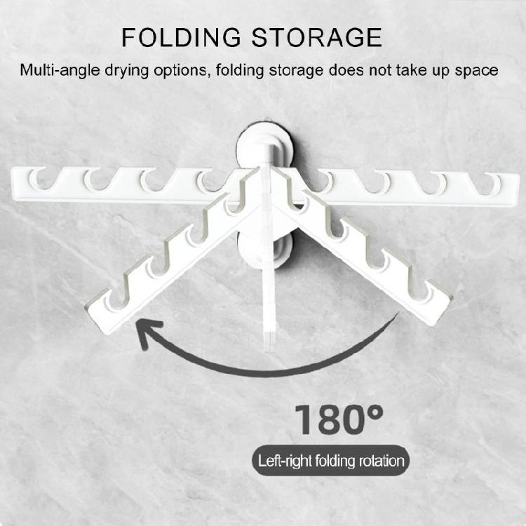 Durable Plastic Clothes Drying Rack Space Saving Foldable Clothing Rack with Strong Grip for Indoor Outdoor Use