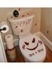 1pc Halloween Toilet Seat Cover Sticker, Fun Self-Adhesive Toilet Sticker, Creative Plastic Toilet Decoration Sticker, Bathroom