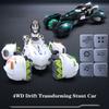 4WD Remote Control Car 2.4G RC Stunt Car 360° Rotation Drift Transform Car With Light Music Gifts For Boys Girls