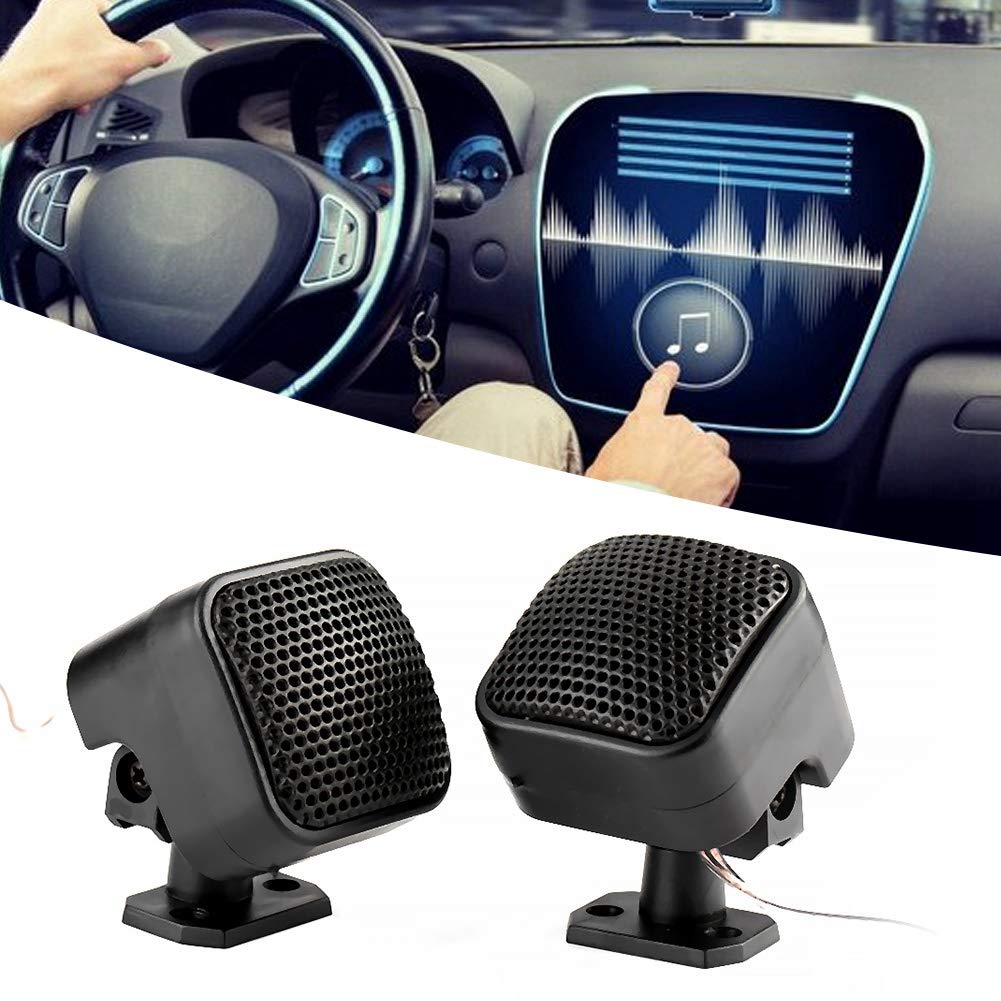 Speaker Car Mount, qiilu Speaker-Qiilu Car Tweeter, 2 Pieces Car Small Square Speaker Loud Audio Music Tweeter Loudspeaker 500W