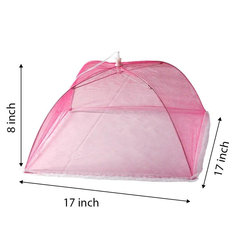 1PC Folding Food Mesh Cover Tent Home Table Meal Vegetable Fruit Umbrella Breathable Insect-proof Food Cover Net