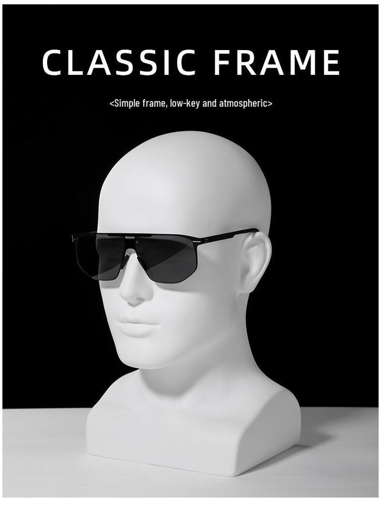 Men's Ultralight UV400 Frog Eye Polarized Sunglasses - High-End Nylon for Driving