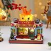 Christmas New Year Gift Rotating Glowing Octave Box Xmas Creative Kitchen Ornament Decoration Christmas Children Music Box Gift