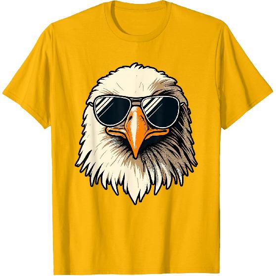 Bald Eagle 4th of July Men Funny Eagle T-Shirt