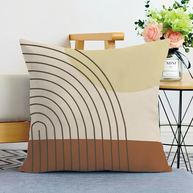 Simple Cute Printed Decorative Pillowcase Bedroom Living Room Square Cushion Pillowcase