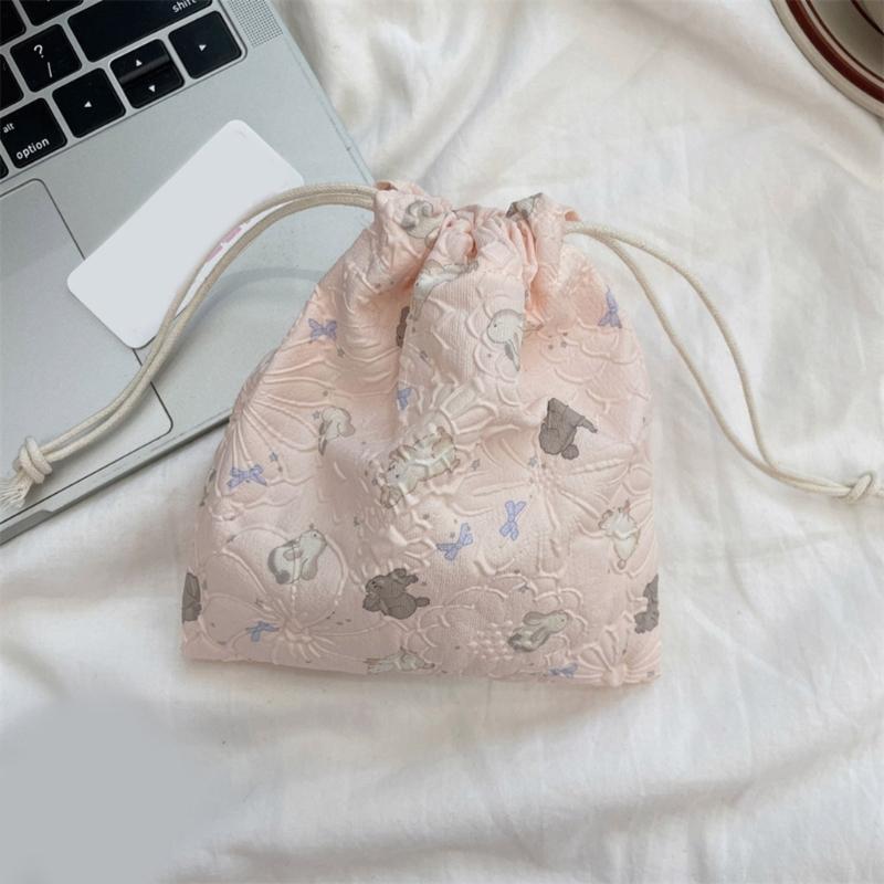 Wiederverwendbarer Polyester-Kordelzugbeutel Aufbewahrung Organisiert Für Beauty-Tools Schmuck Praktische Reise-Accessoires Beutel