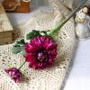 2 Heads Artificial Chrysanthemum Real Touch Handmade Silk Chrysanthemum Flower Realistic Elegant Simulation Dahlia Flower