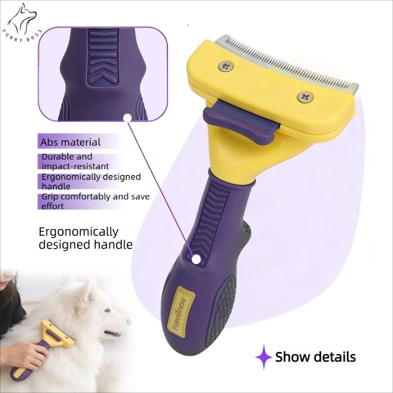 Pet brush pet grooming tool deshedding comb Teddy and Golden Retriever hair removal brush pet cleaning supplies
