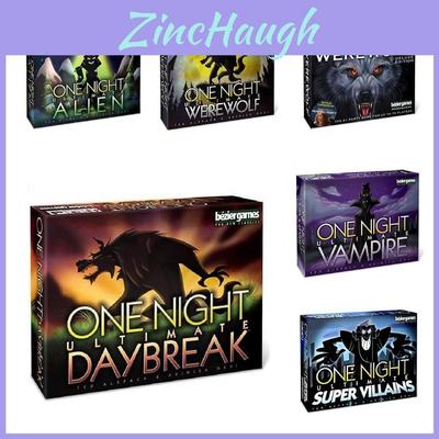 One Night Ultimate Werewolf Board Game Colorful Box High-quality Copper Paper Interactive Play