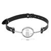 Flirting SM BDSM Metal Stainless Steel Deep Throat Press Tongue Binding Strap Drooling Adult Sex Toys Mouth Ring Stopper