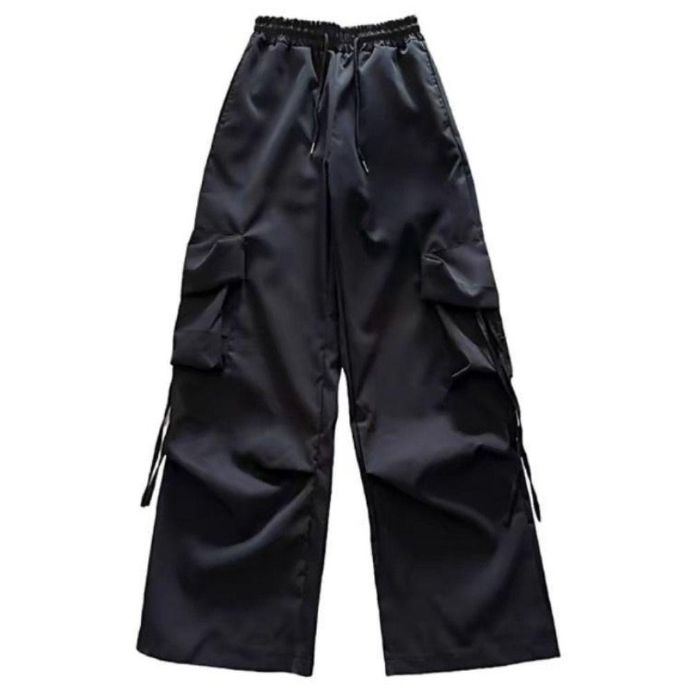 Y2K Baggy Cargo Pants Drawstring Women Joggers Trousers Comfortable Wide Leg Sweatpants  Women