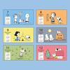 Sanrio Wandkalender horizontal 2025 Snoopy Wandbehang 452939