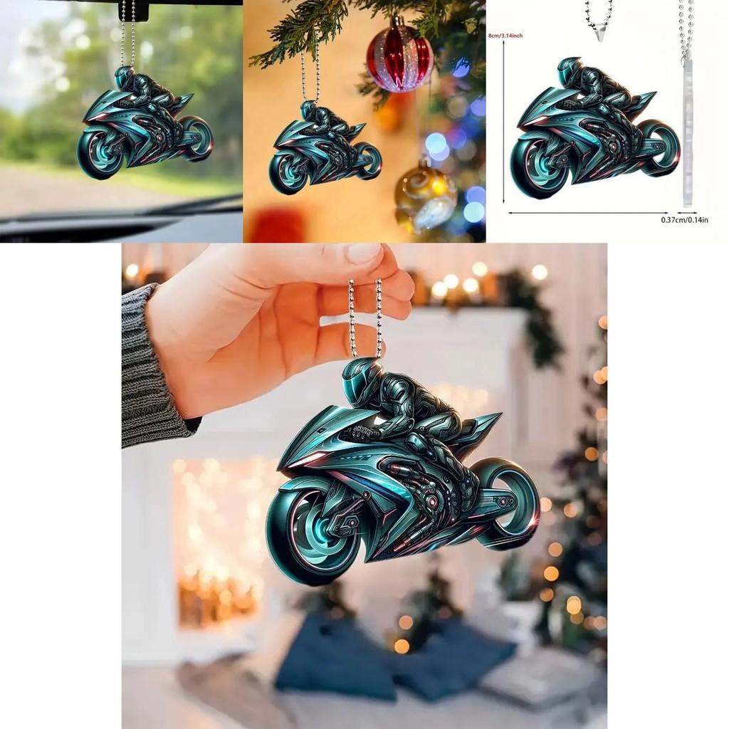 Delightful Motorcycle 2d Acrylic Car Decor Hanging Pendant For Home Vehicle And