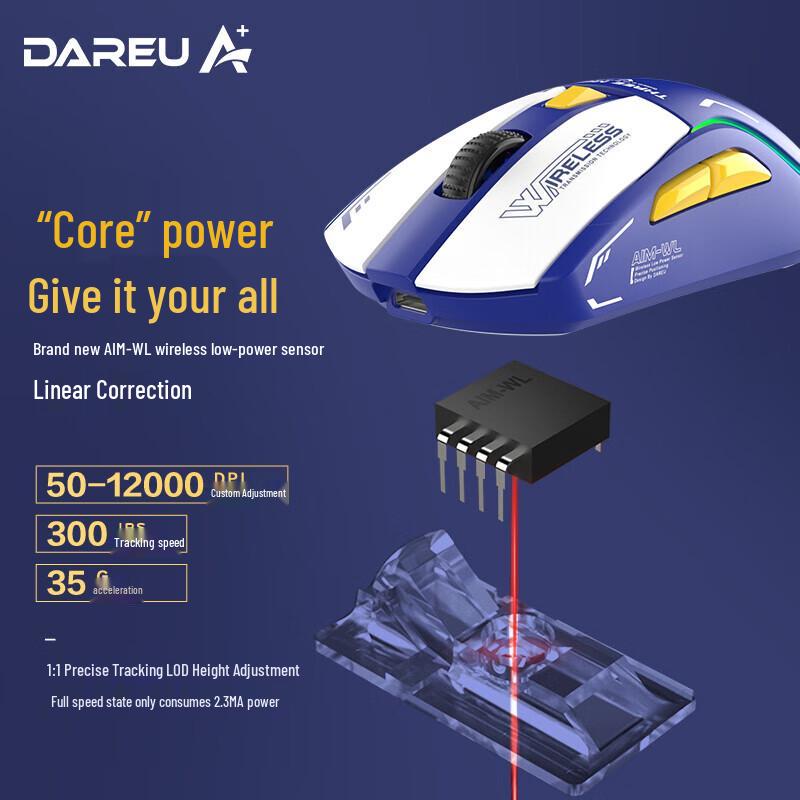 Mouse da Gioco DAREU A950 a Tripla Modalità