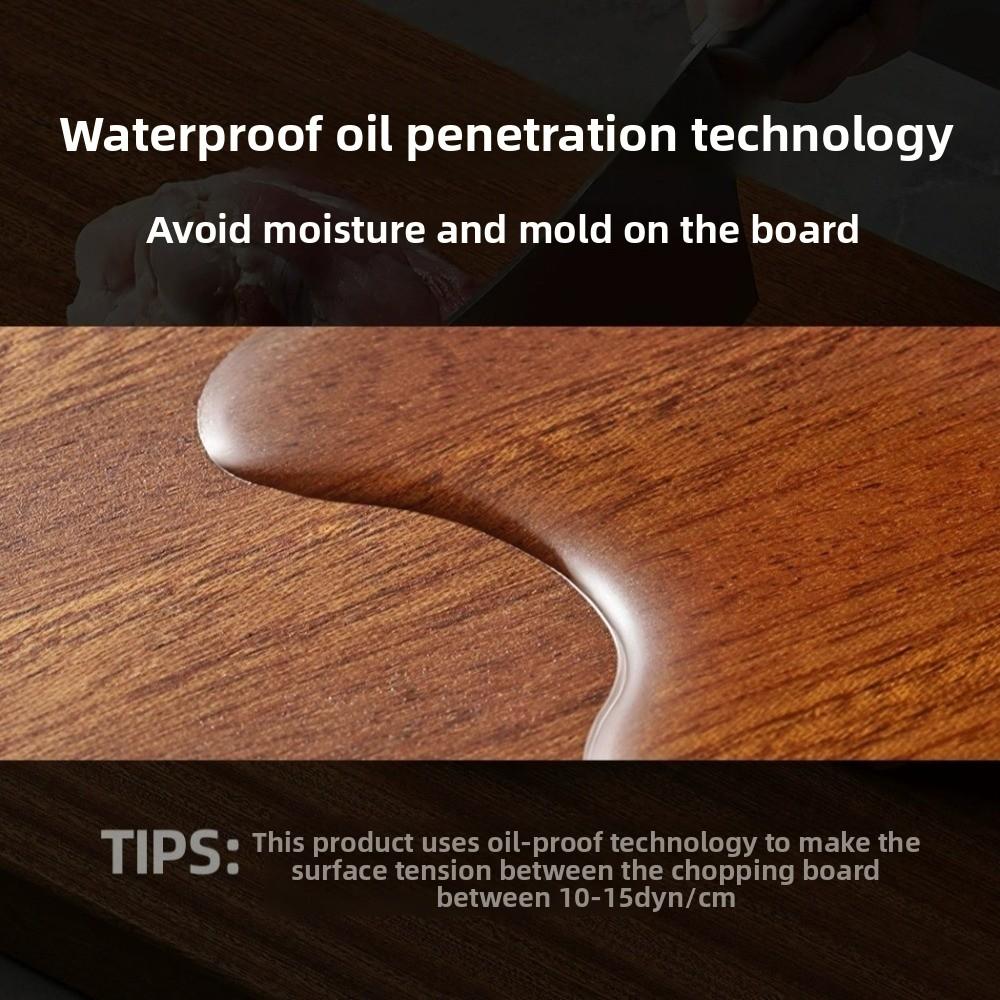 Thickened Wood Cutting Board No Paint Double-sided Chopping Board No Wax Anti-slip Antibacterial Cutting Board Kitchen Use